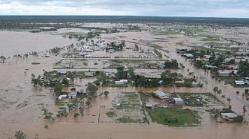 Image: Flood-affected Queensland residents