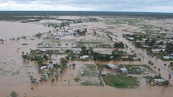 Image: Flood-affected Queensland residents