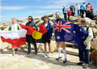 Image: Flags on the Summit of Mount Kosciuszko