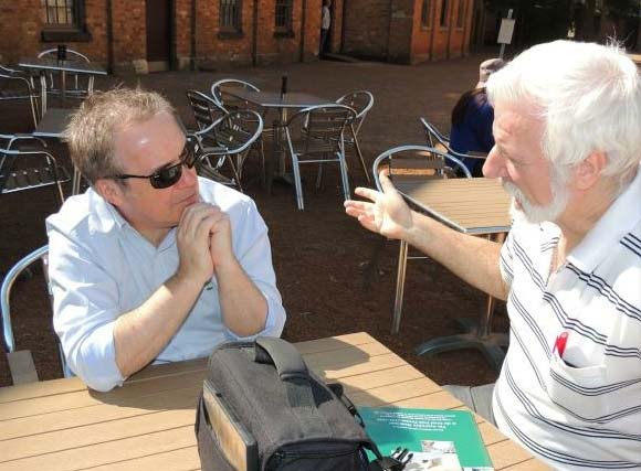 Billy Cantwell of The Irish Echo (left) with Felix Molski (right)