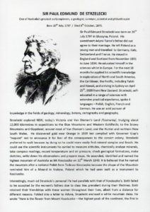 The leaflet about Strzelecki, page 1.