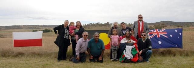 Polish and Aboriginal friends in Moonbah