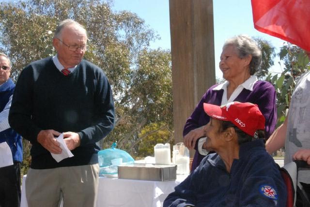 Mayor John Cahill with the Ngarigo Elders